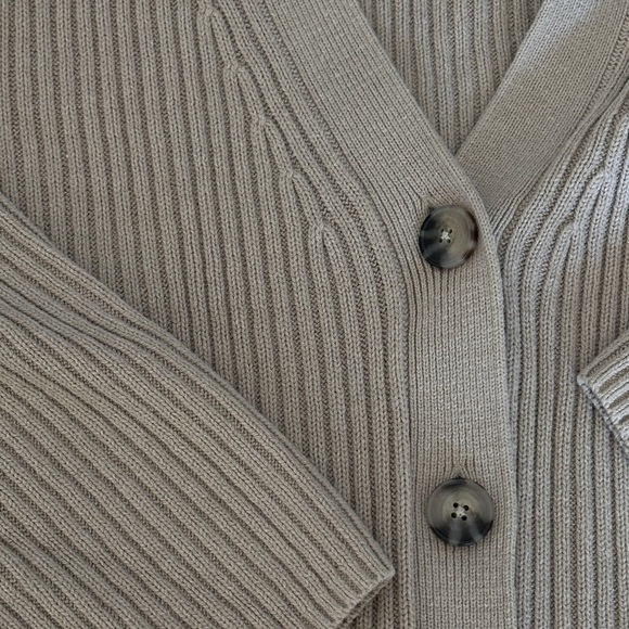 H&M Beige Ribbed Cardigan - Picture 7 of 7
